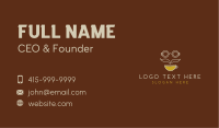 Coffee Shop Mustache Business Card