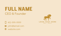 Equestrian Business Card example 1