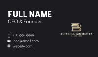 Luxury Business Letter B Business Card Image Preview