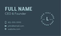 Simple Modern Lettermark Business Card
