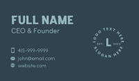 Simple Modern Lettermark Business Card