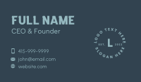 Simple Modern Lettermark Business Card Design