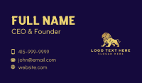 Luxury Wild Lion Business Card