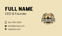 Outdoor Mountaineering Adventure Business Card