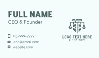 Justice System Business Card example 4