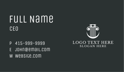 Professional Lawyer Column Business Card Image Preview