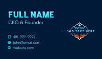 HVAC Thermal Ice Fire Business Card Design