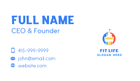 Playground Castle Color Business Card