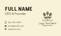 Coffee Bean Plant Business Card Design