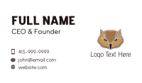 Orange And Brown Business Card example 1