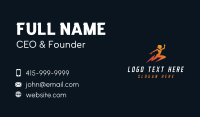 Power Lightning Woman Business Card Design