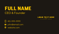 Tech App Wordmark Business Card Design