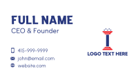 USA Fitness Pillar Business Card