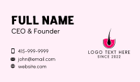 Beauty Hair Follicle Business Card