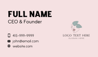 Beauty Woman Face Business Card Design