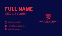Geometric Industrial Triangle Business Card