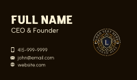 Luxury Shield Jewelry Business Card