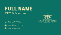 T & R Triangle Monogram Business Card