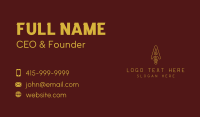 Letter A Spear Blade Business Card