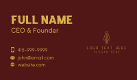 Letter A Spear Blade Business Card Design