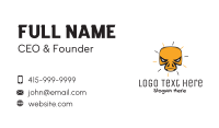 Yellow Skull Business Card Design