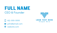 Letter T Technology  Business Card Design