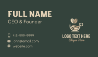 Coffee Bean Cup Business Card Design