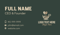 Coffee Bean Cup Business Card