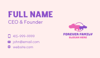 Pink Hippo Family Conservation Business Card Image Preview