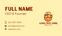 Orange Fruit Basket  Business Card