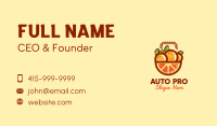Orange Fruit Basket  Business Card