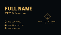 Premium Elegant Letter Business Card