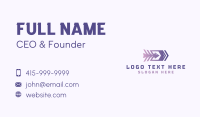 Gradient Cargo Arrow Business Card