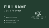 Green Yoga Wellness Business Card