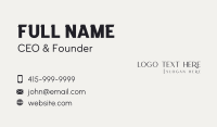 Beautiful Business Card example 1