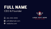 Skull Target Gun Business Card