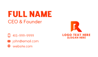 Open Door Letter R Business Card