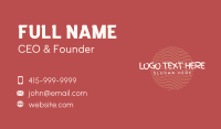 Graphic Business Card example 3