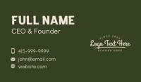 Homemade Business Wordmark Business Card Design