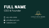 Elegant Hotel Shield Business Card Design