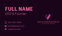 Quill Pen Writing Business Card