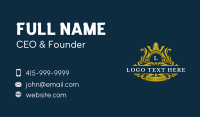 Royal Crown Shield Business Card