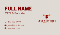 Bull Buffalo Horn Business Card Design