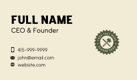 Mallet Chisel Carving Business Card