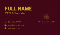 Mystical Cosmic Sun Business Card