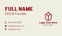 Red Tulip Diner  Business Card Design