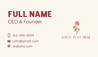 Beauty Product Flower  Business Card Design