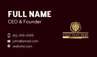 Premium Lion Shield Business Card