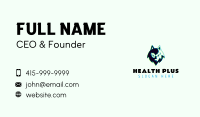 Wild Wolf Cartoon Business Card