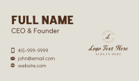 Floral Spa Hotel Business Card